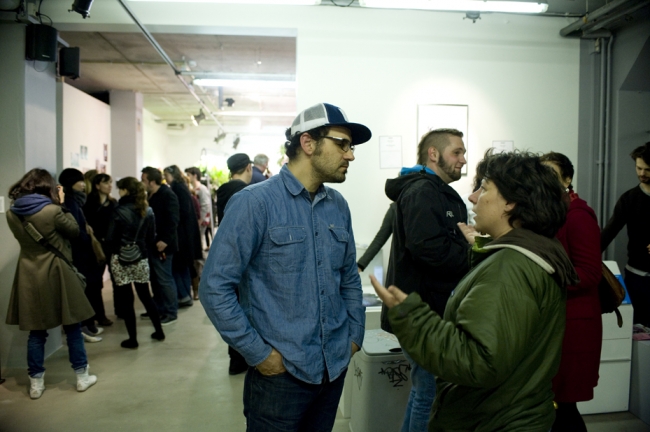 Opening of 'Highbrow, Lowbrow, Nobrow - MOUSSE!' at Showroom Mama, Rotterdam. 6.04.2012 Alina Parigger www.alinaparigger.com