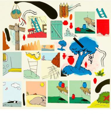 Mark Mulroney, Untitled, 2010. Collage and marker on paper.